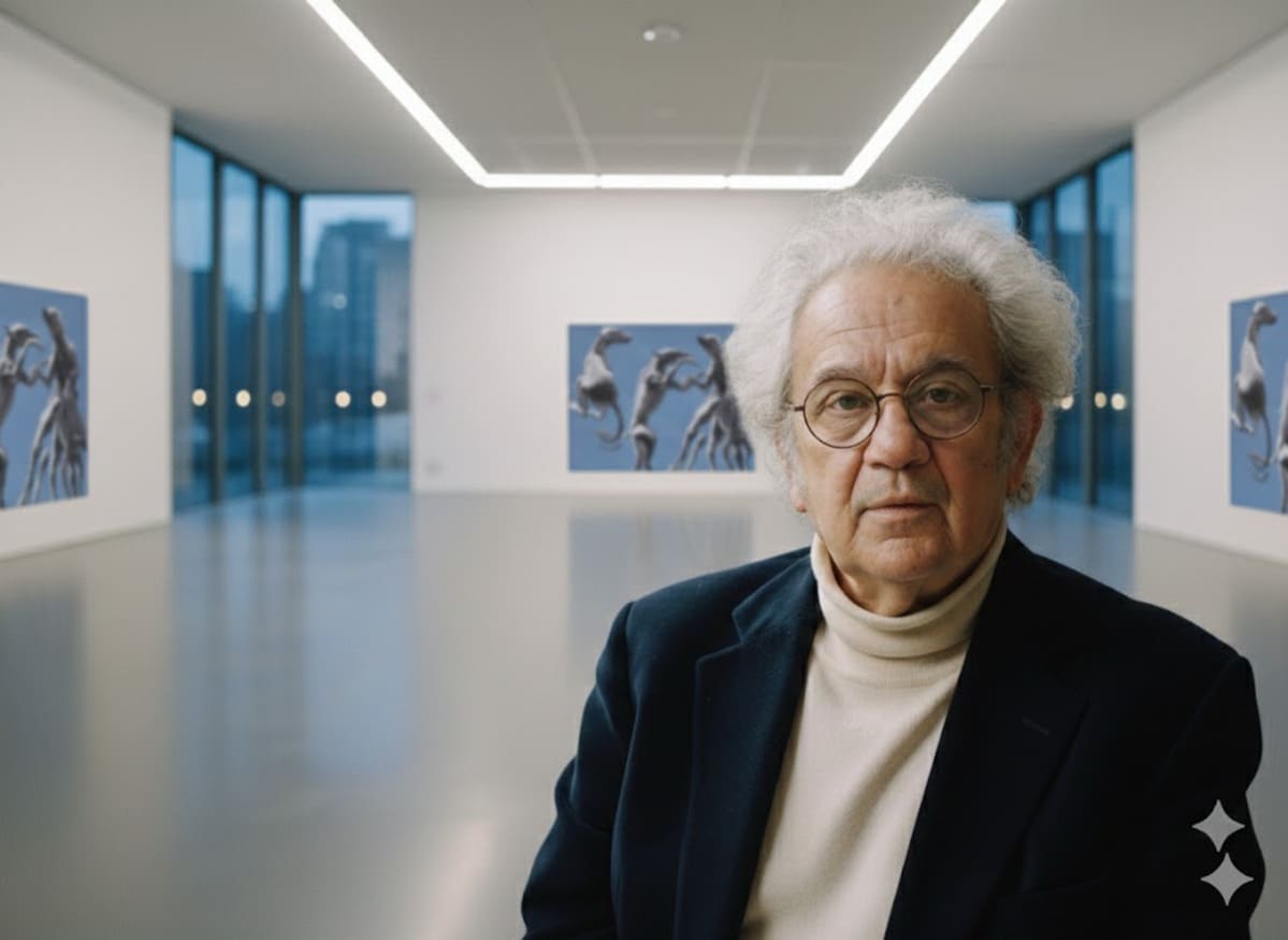 Henri Cueco et sa femme