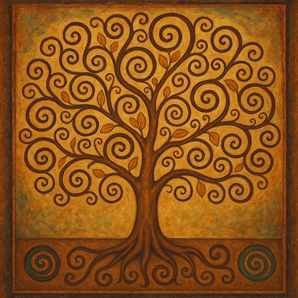 arbre de vie tableau style
