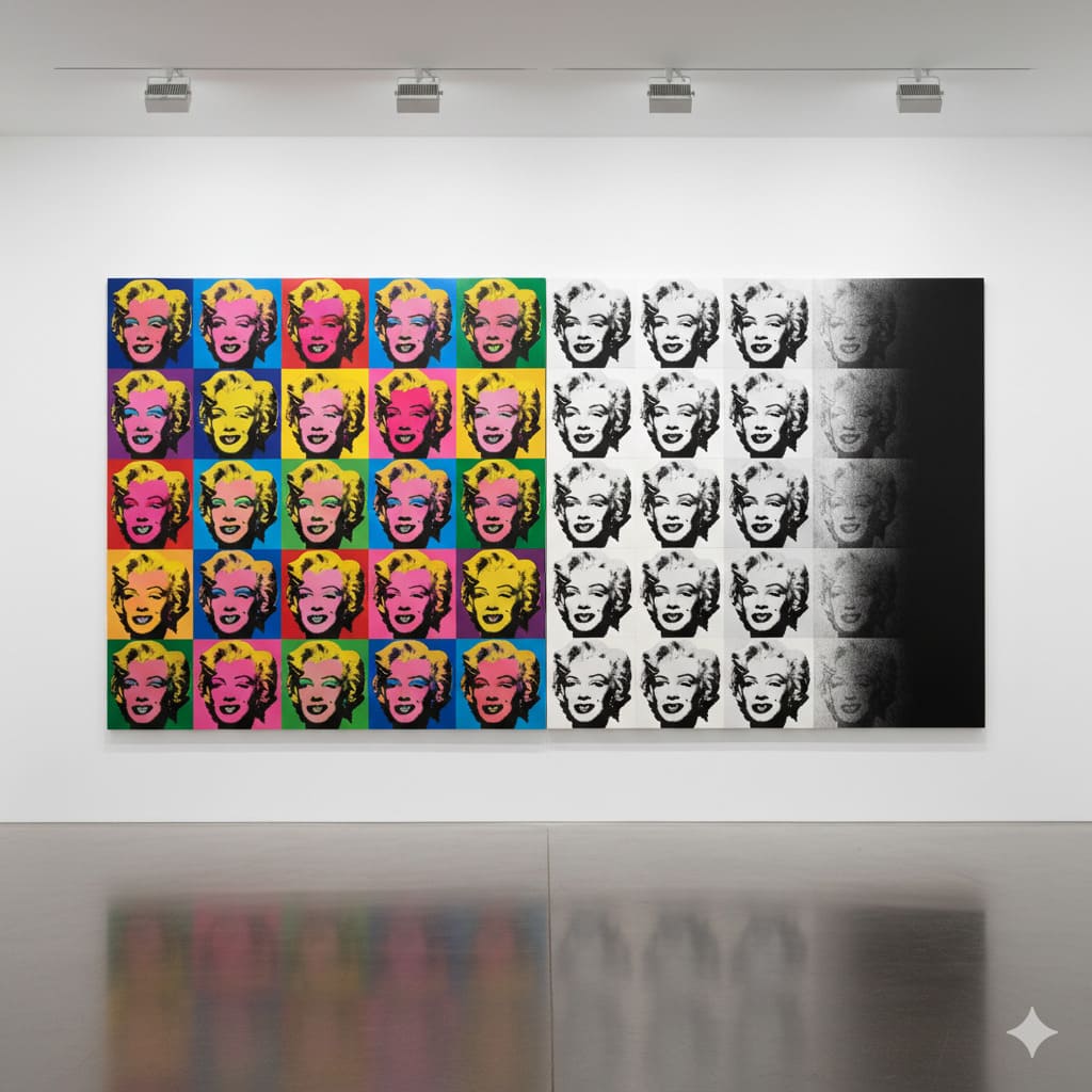 Andy Warhol Pop Art Marilyn Diptych