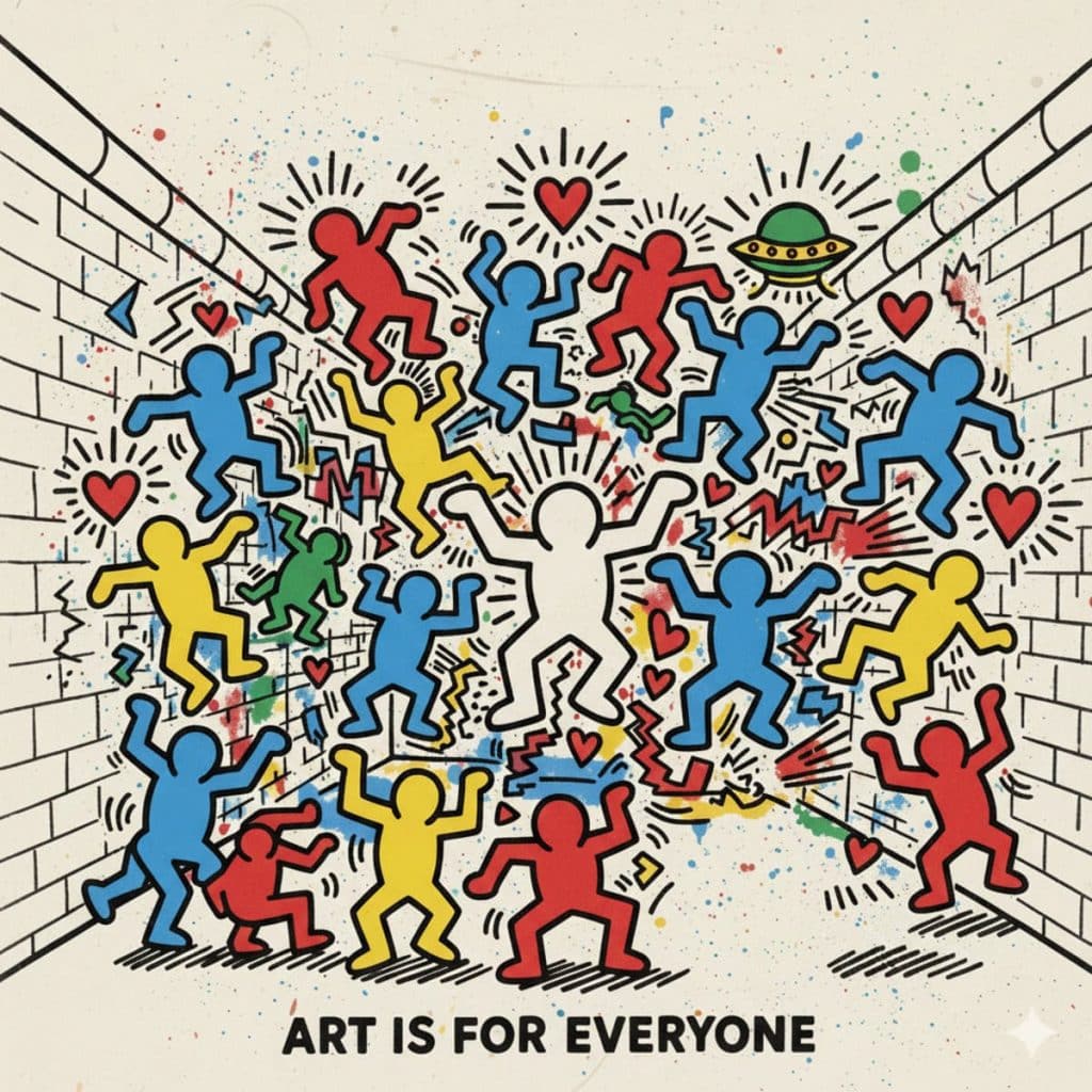 Keith Haring œuvres : le bonhomme