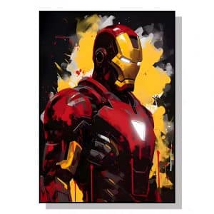 Toile héros Iron man : L'élégance de l'armure high-tech