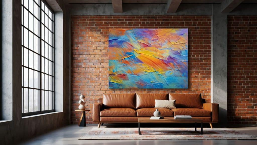 art abstrait décoration intérieure
