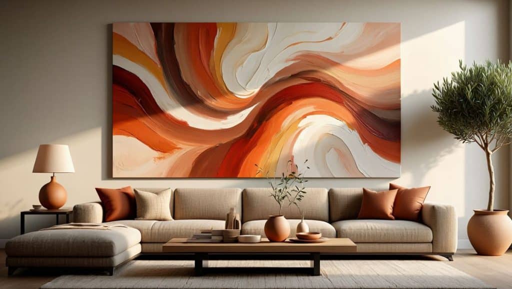 art abstrait décoration intérieure