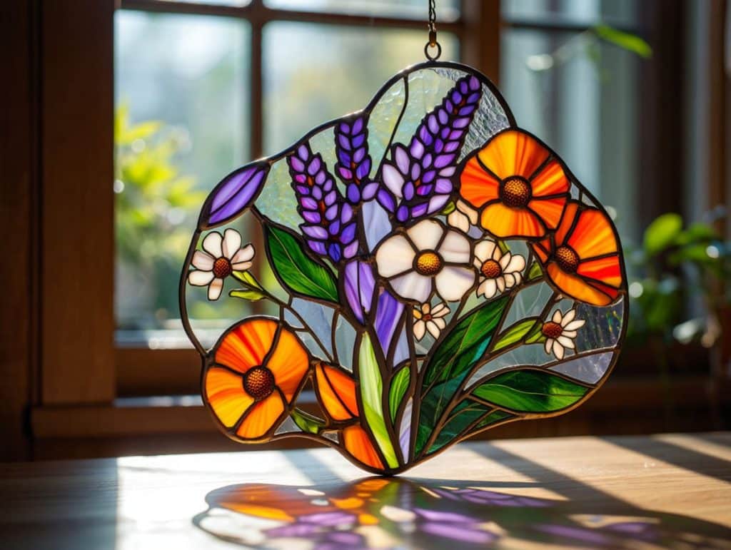 Vitrail fleur