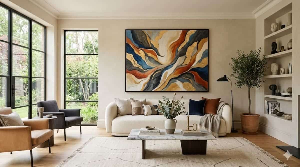 art abstrait décoration intérieure