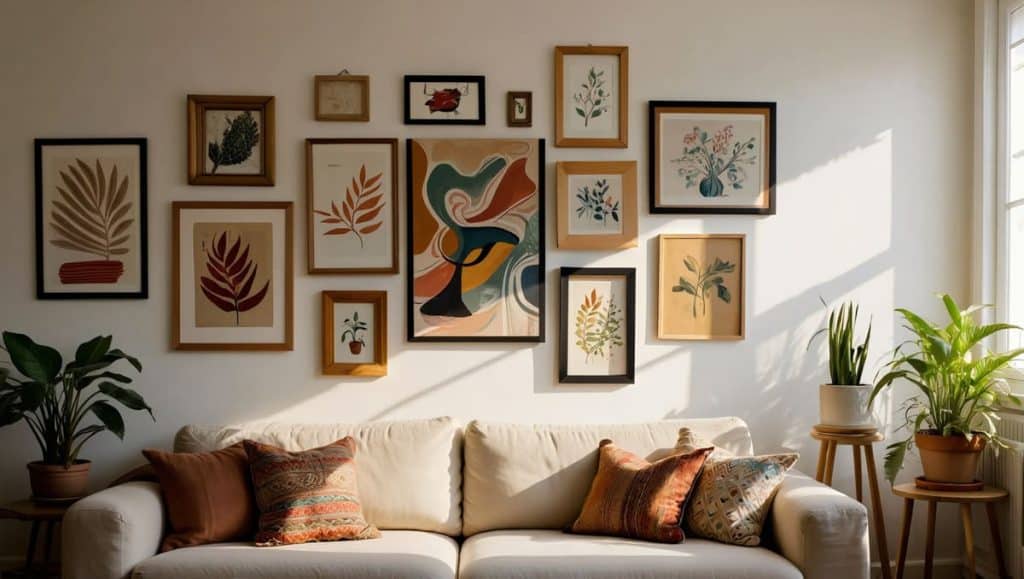 décoration murale du salon