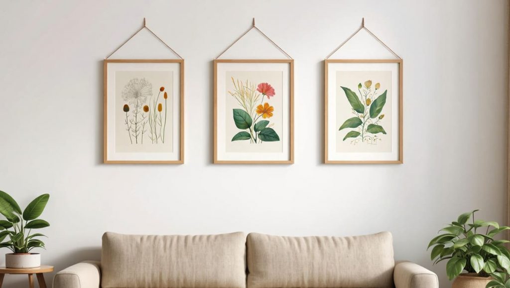 décoration murale du salon