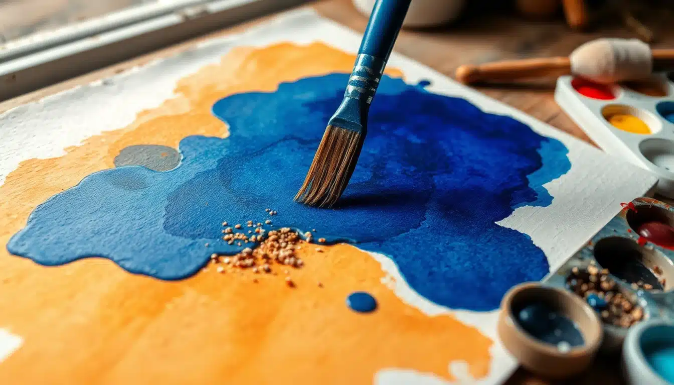 Turner aquarelle : lavis d'outremer déposé sur papier humide, technique du maître de l'aquarelle