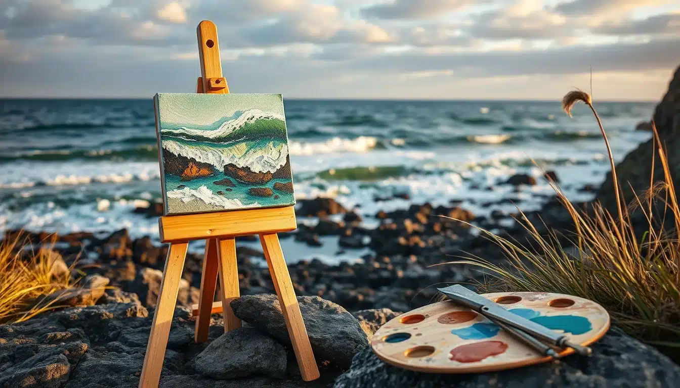 Chevalet et huile au couteau face à la mer : l'univers du peintre Hamelin en Bretagne
